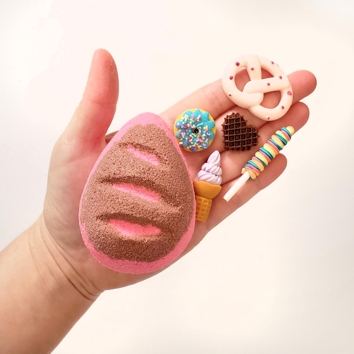 Miniature sweets surprise toy food bath bomb