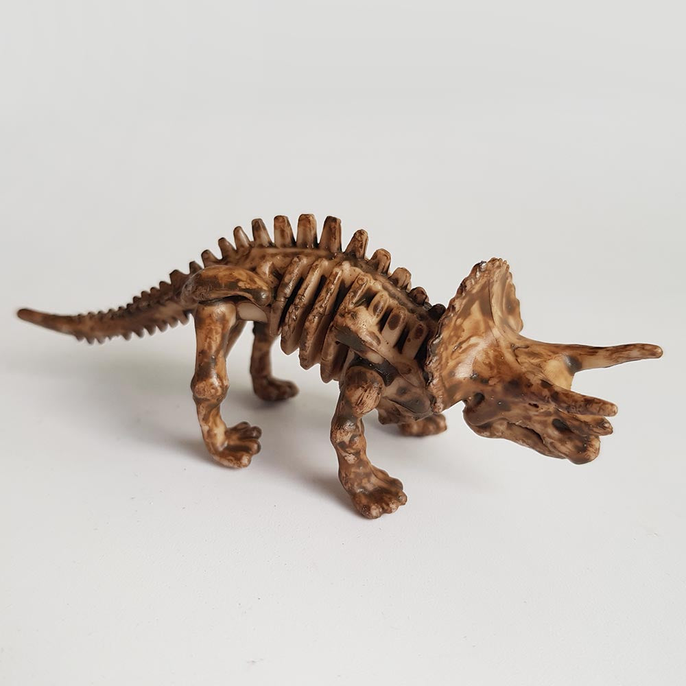 Triceratops dinosaur fossil toy