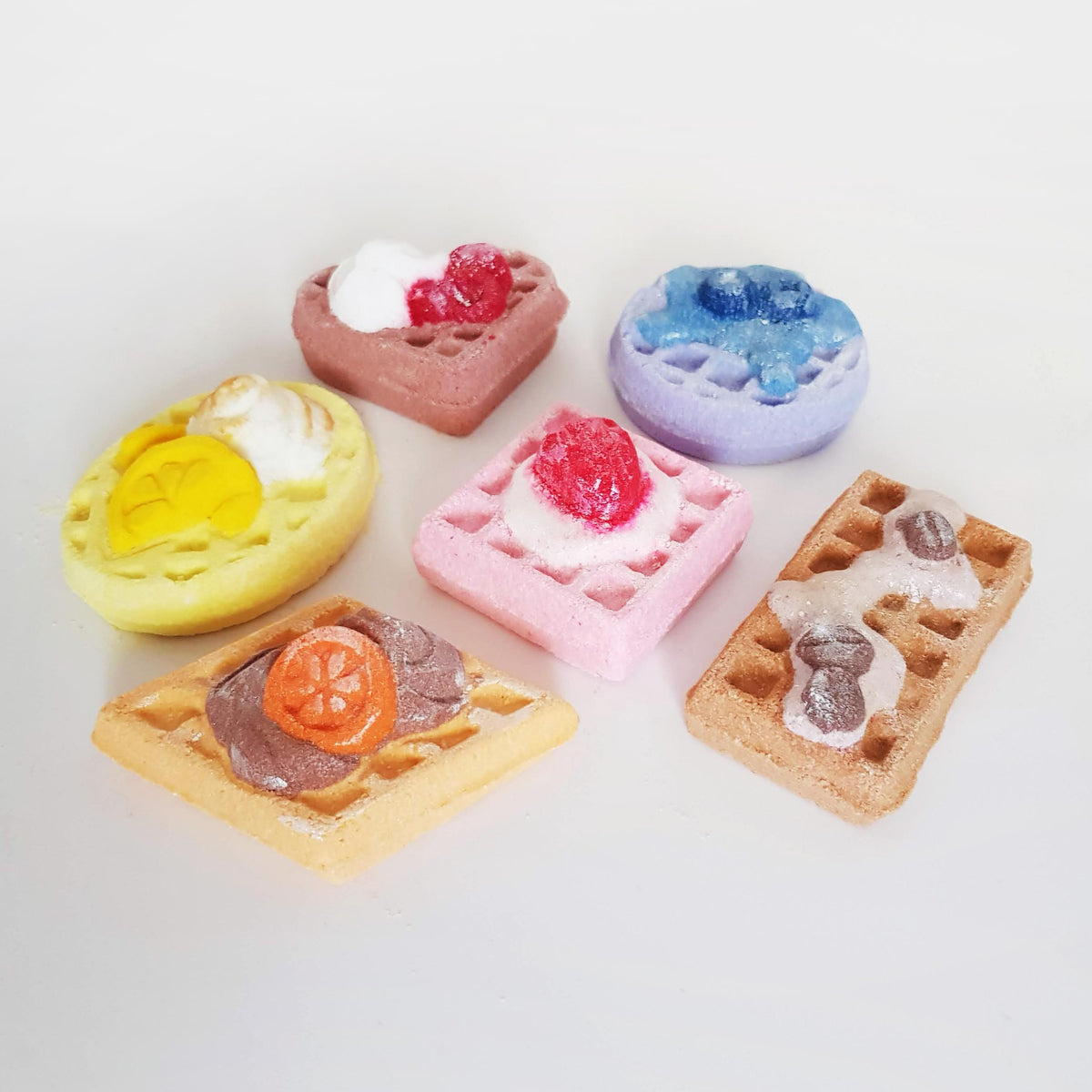 dessert waffle bath bombs