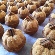 Chocolate fudge dessert bath bomb