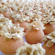 Gold rose bath bomb