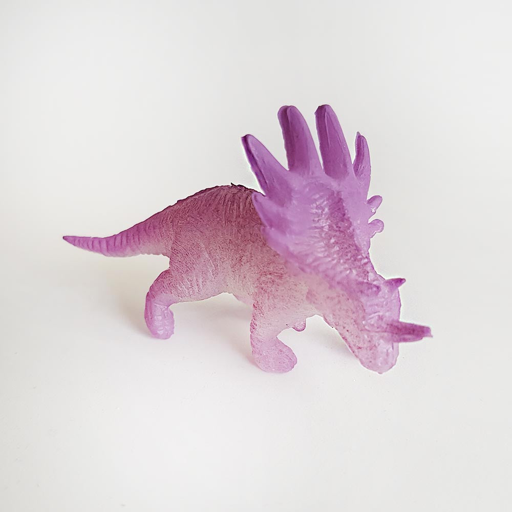 Glow in the dark Styracosaurus dinosaur toy dinosaur
