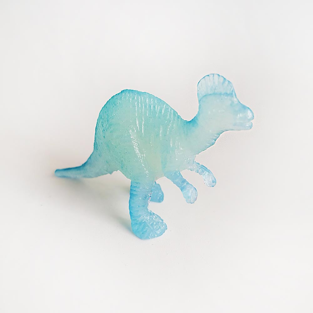 Glow in the dark Corythosaurus toy dinosaur