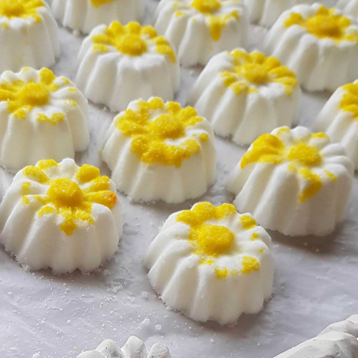 Chamomile mini bath bombs