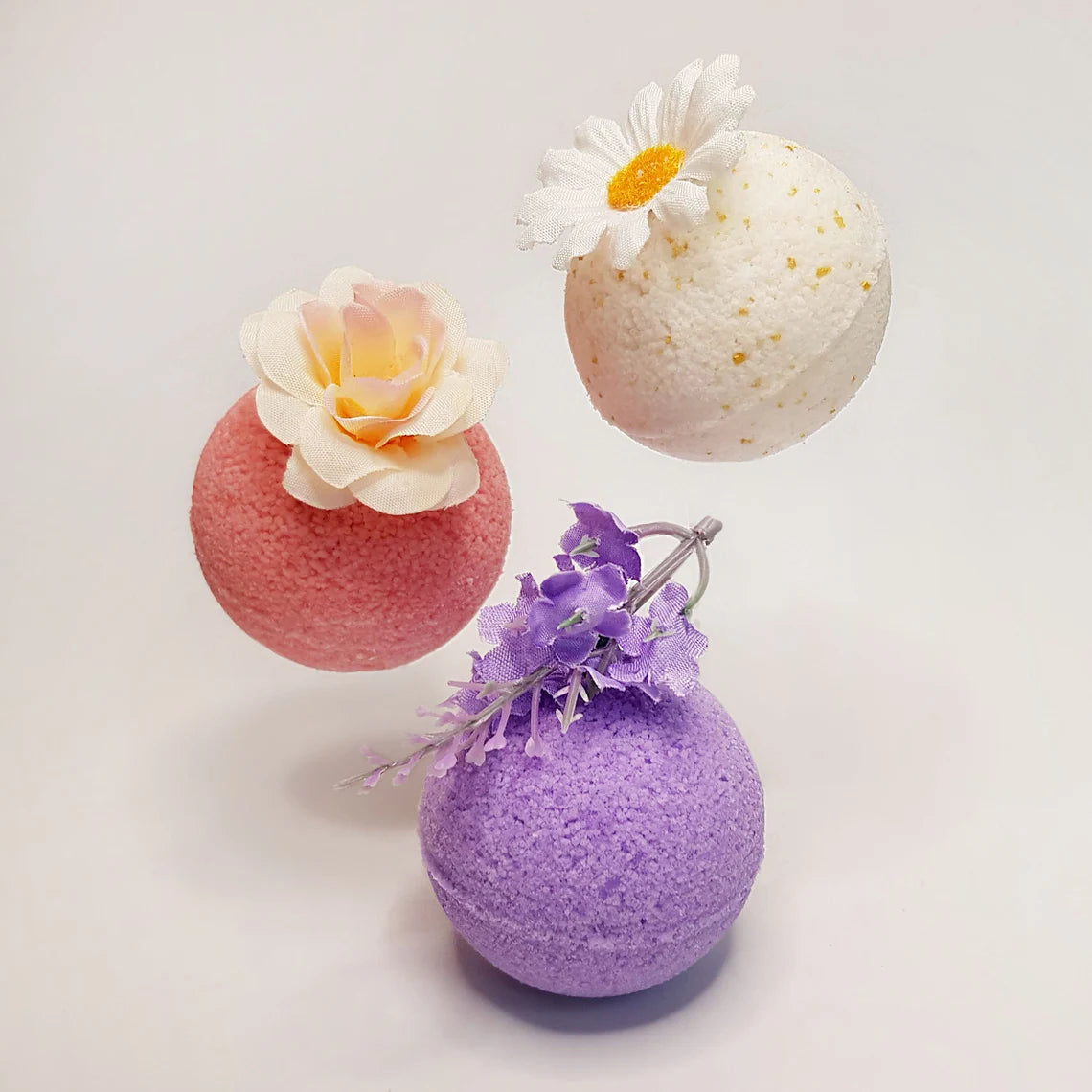 Lavender chamomile magnolia bath bomb set