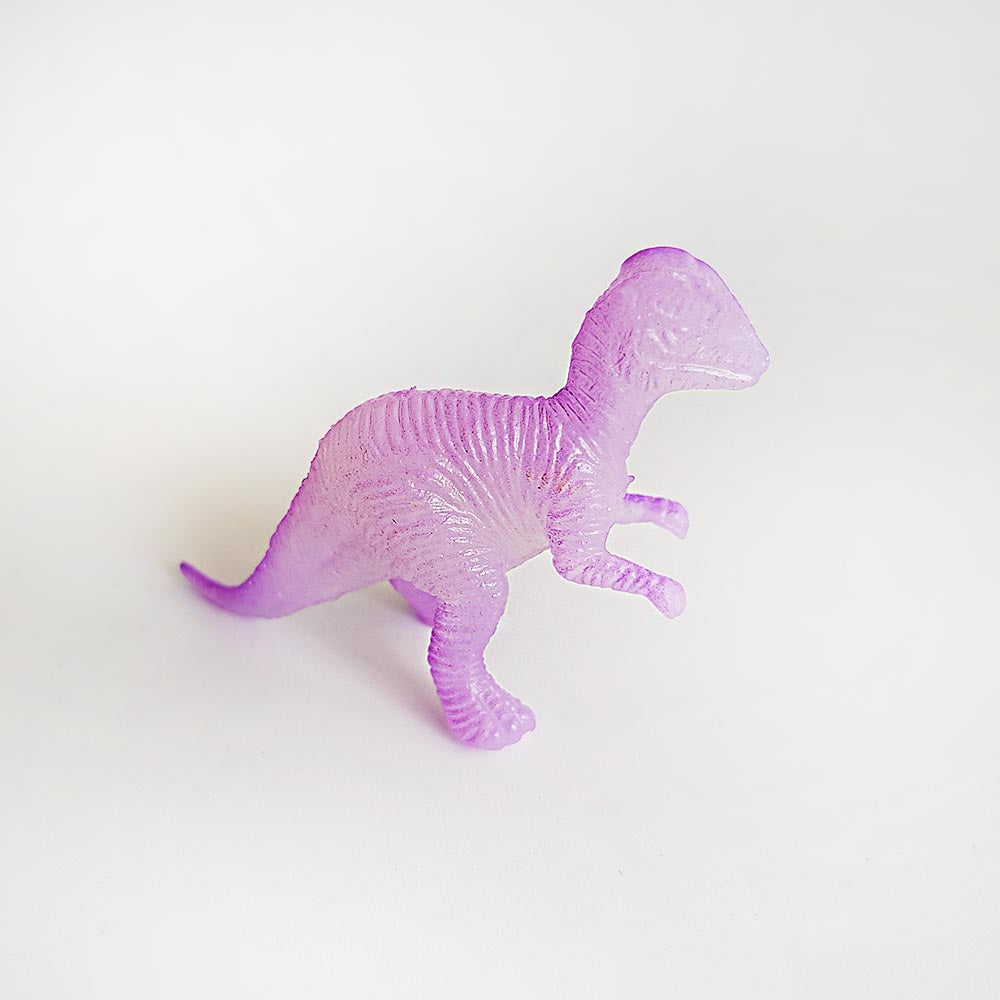 Glow in the dark Dilophosaurus toy dinosaur