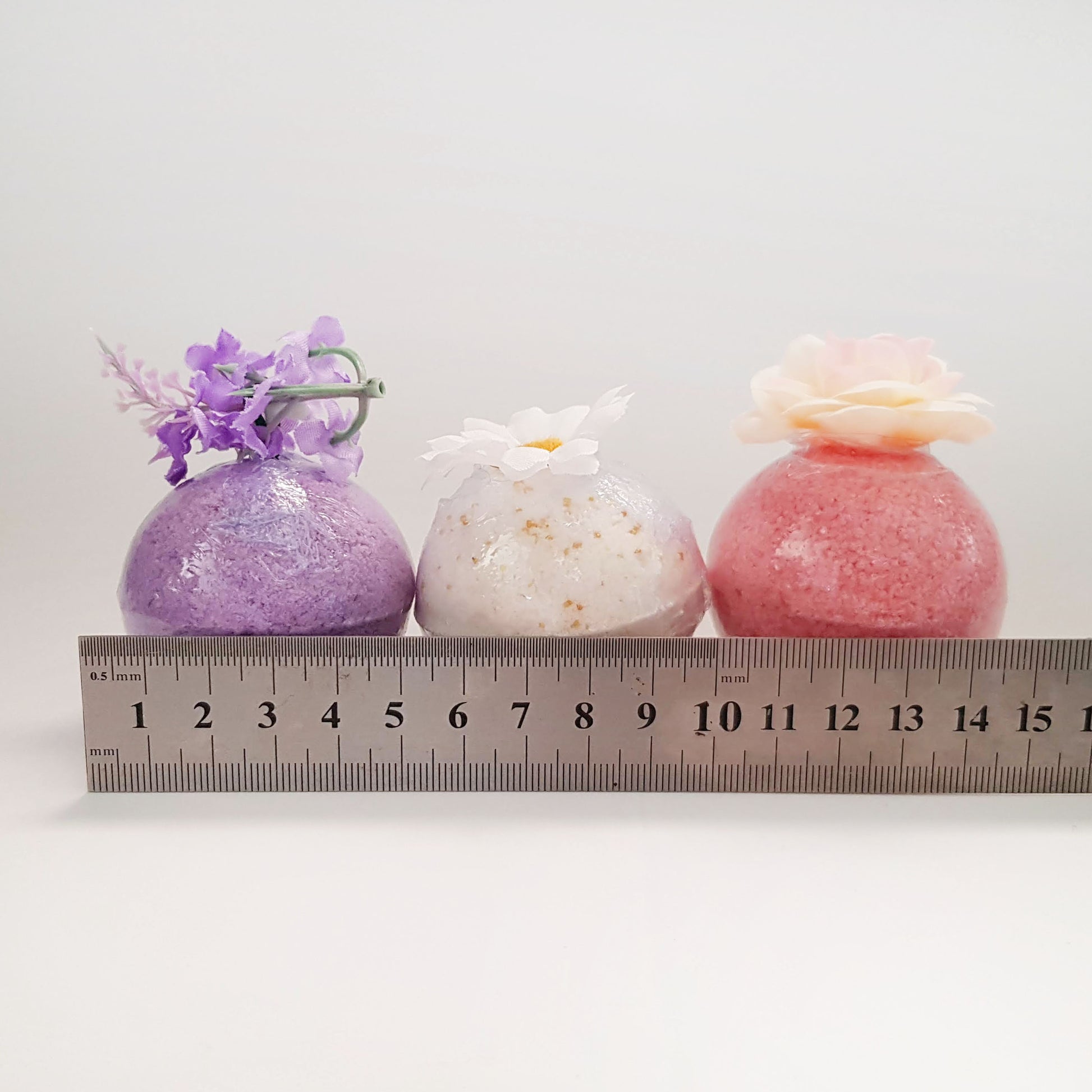 Lavender chamomile magnolia bath bomb set