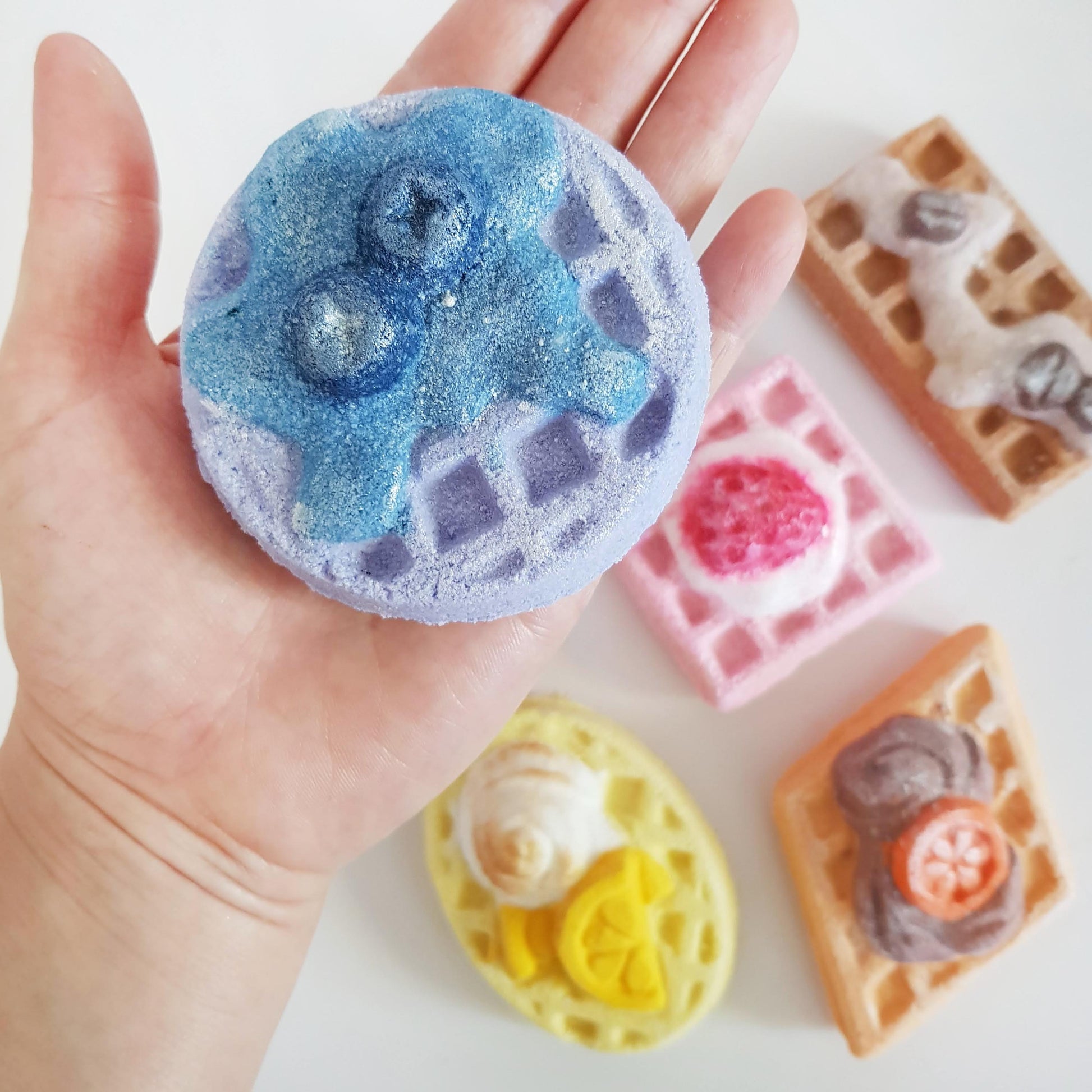 dessert waffle bath bombs