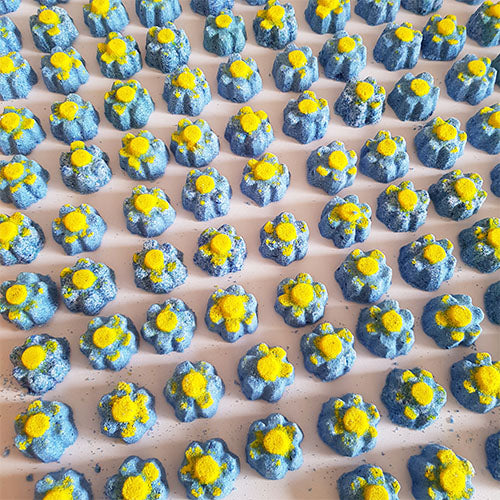 small wildflower mini bath bomb