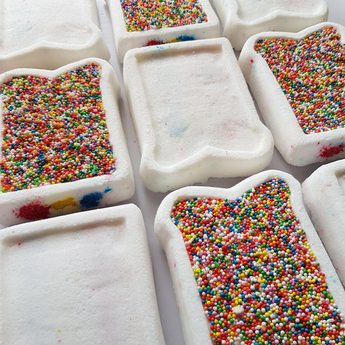 handmade fairy bread bath bomb