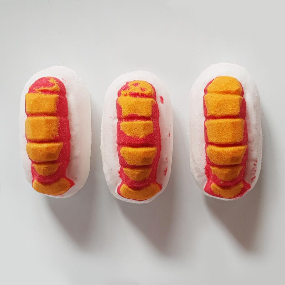 Prawn Raspberry sushi bath bomb