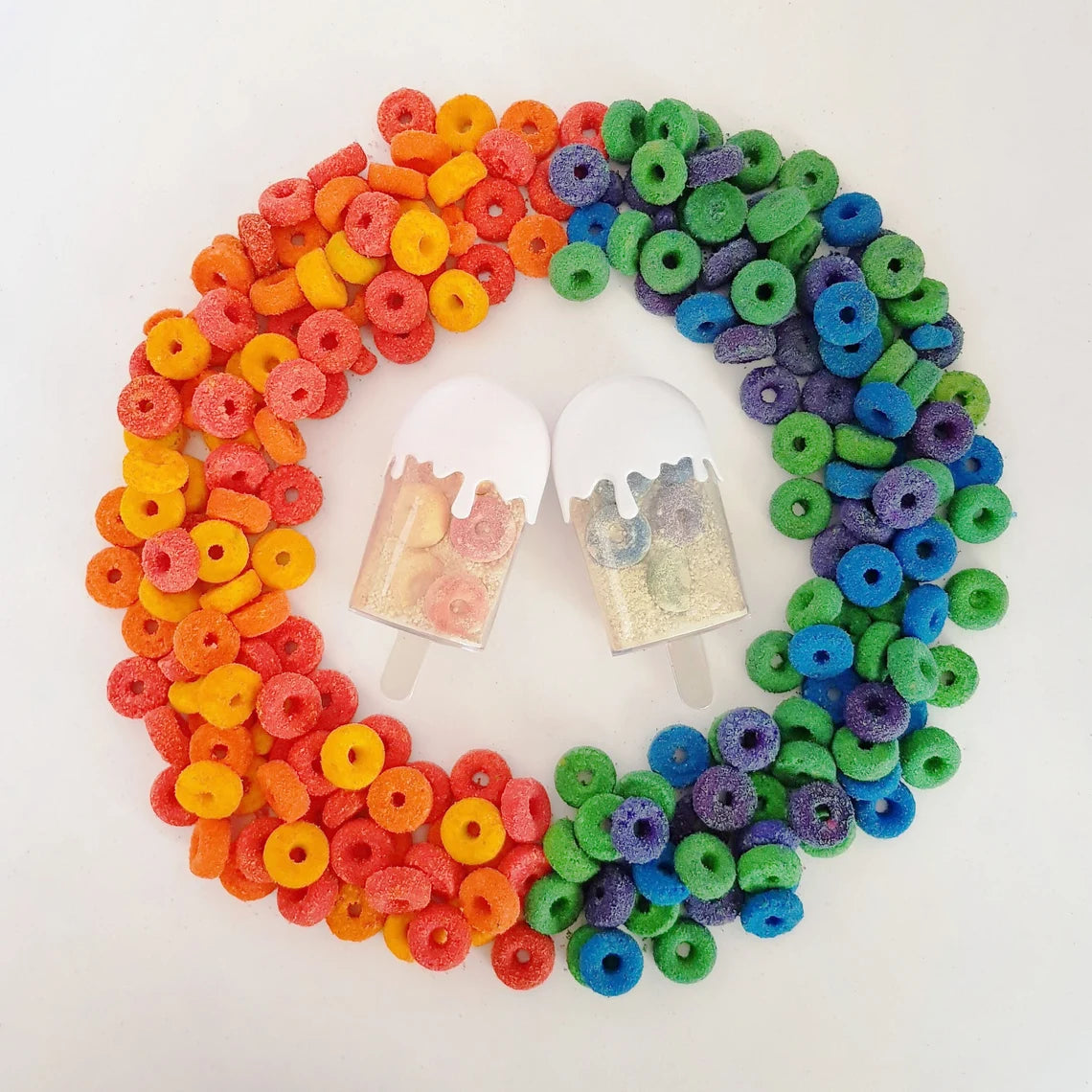 Fruit loop mini bath bomb popsicle