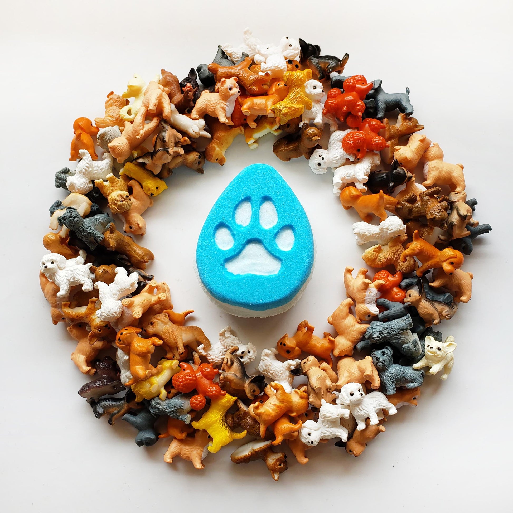 Puppy dog surprise toy bath bomb