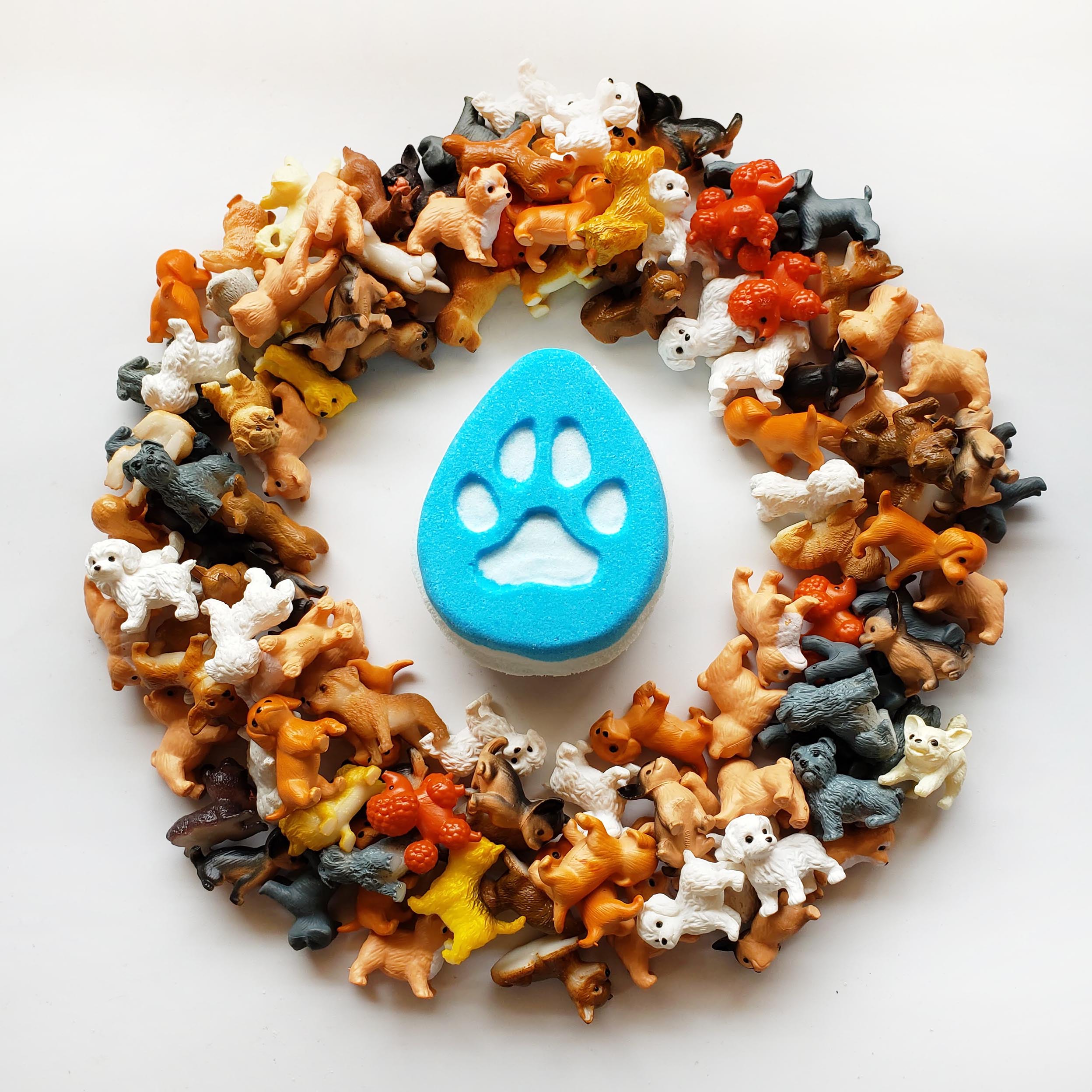 Puppy dog surprise toy bath bomb