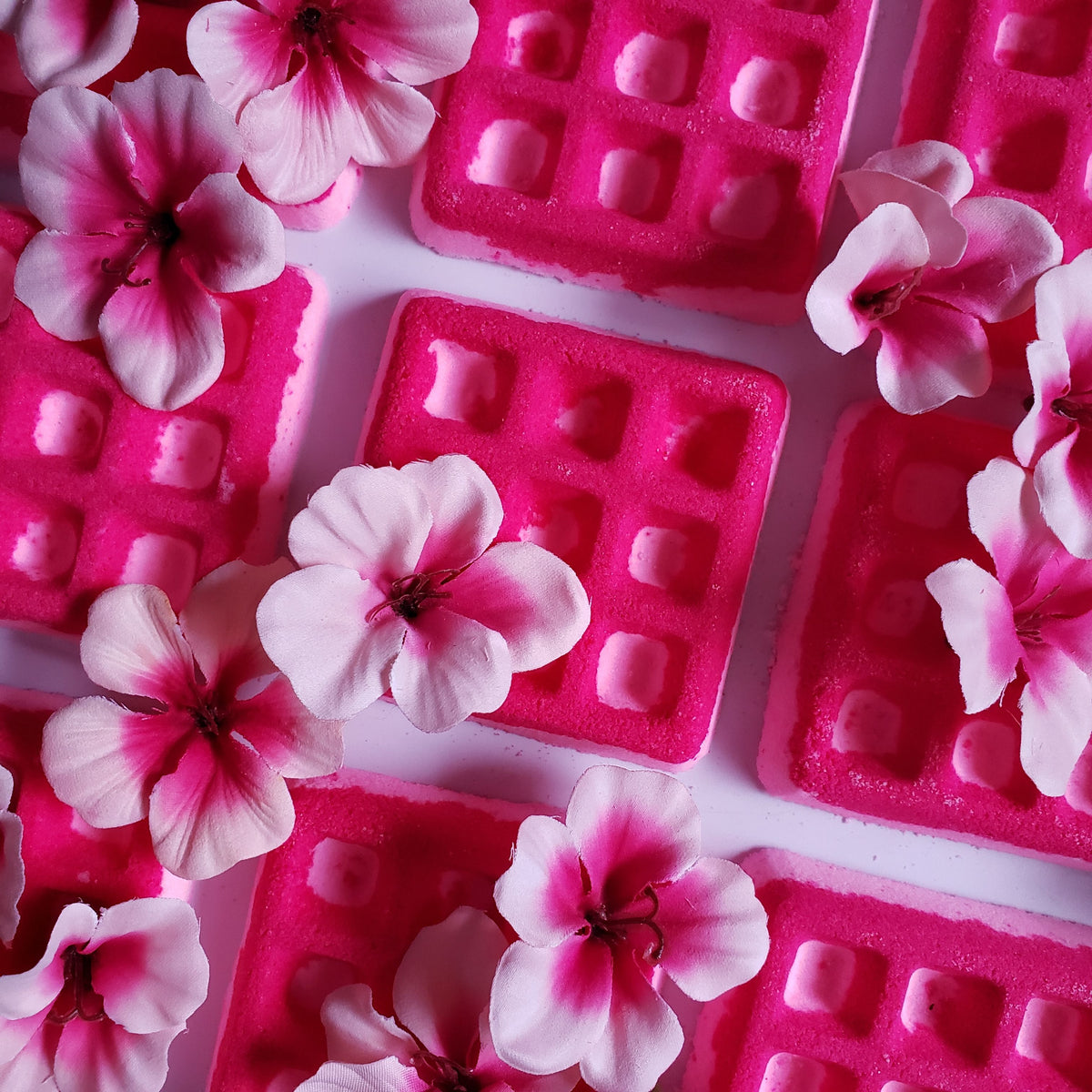 Essential Oil Geranium waffle bath bomb