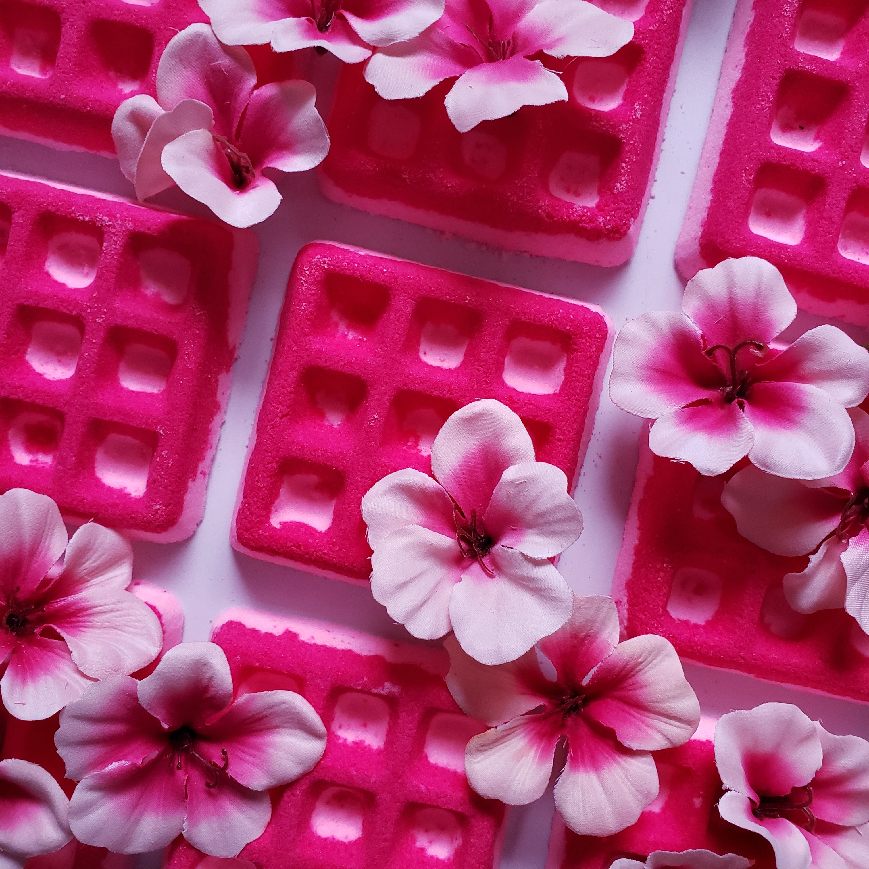 Essential Oil Geranium waffle bath bomb