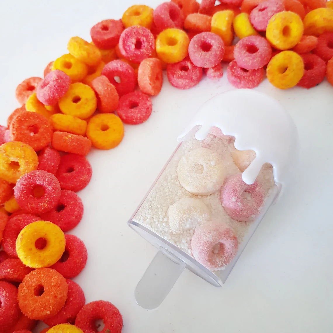 Fruit loop mini bath bomb with bath milk