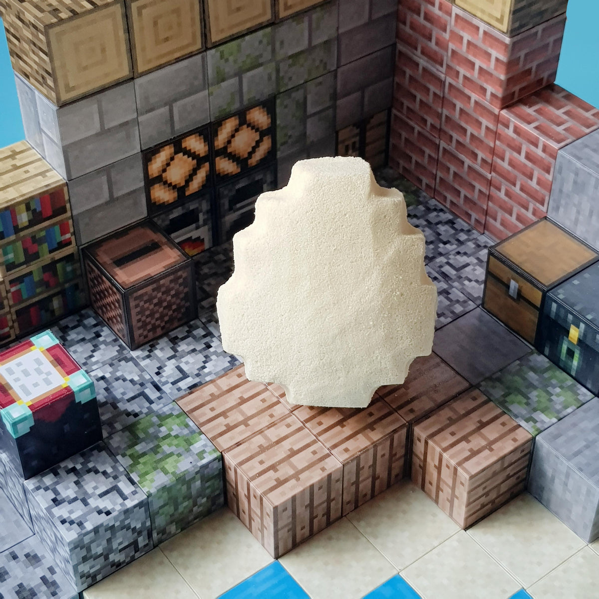 Minecraft bath bomb surprise toy egg