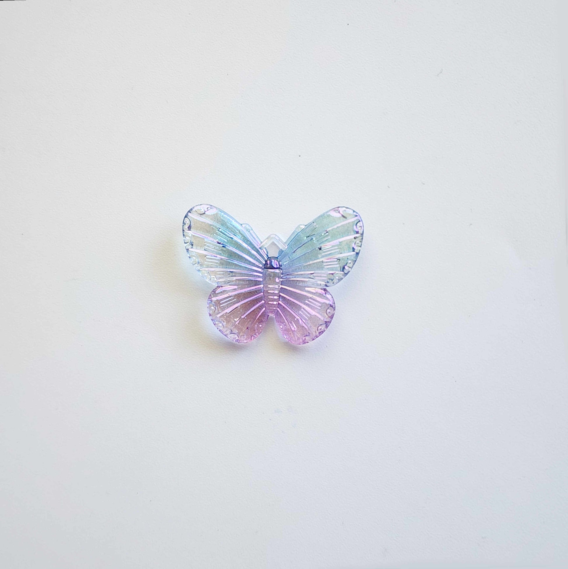 Blue and purple butterfly acrylic charm