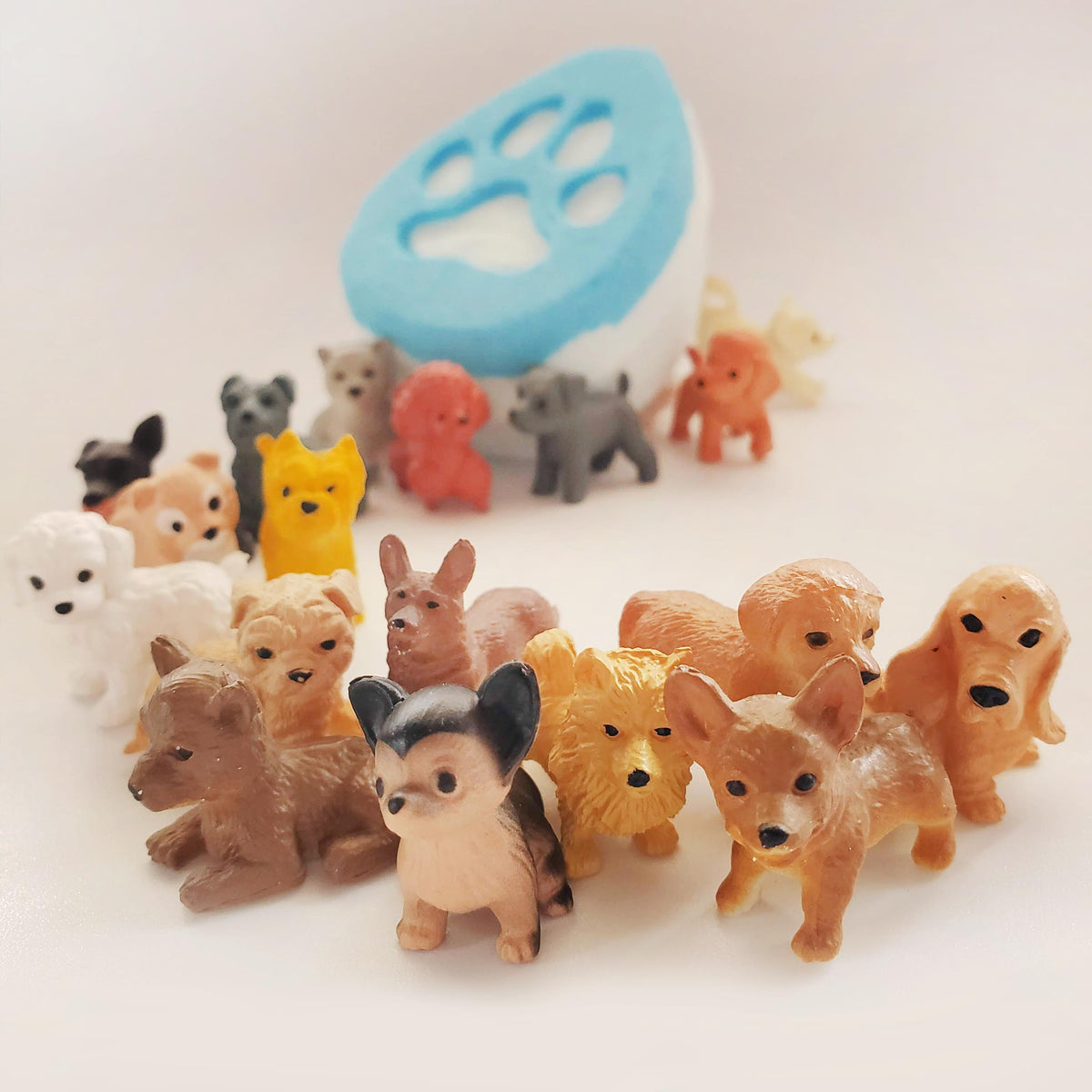 Puppy dog surprise toy bath bomb
