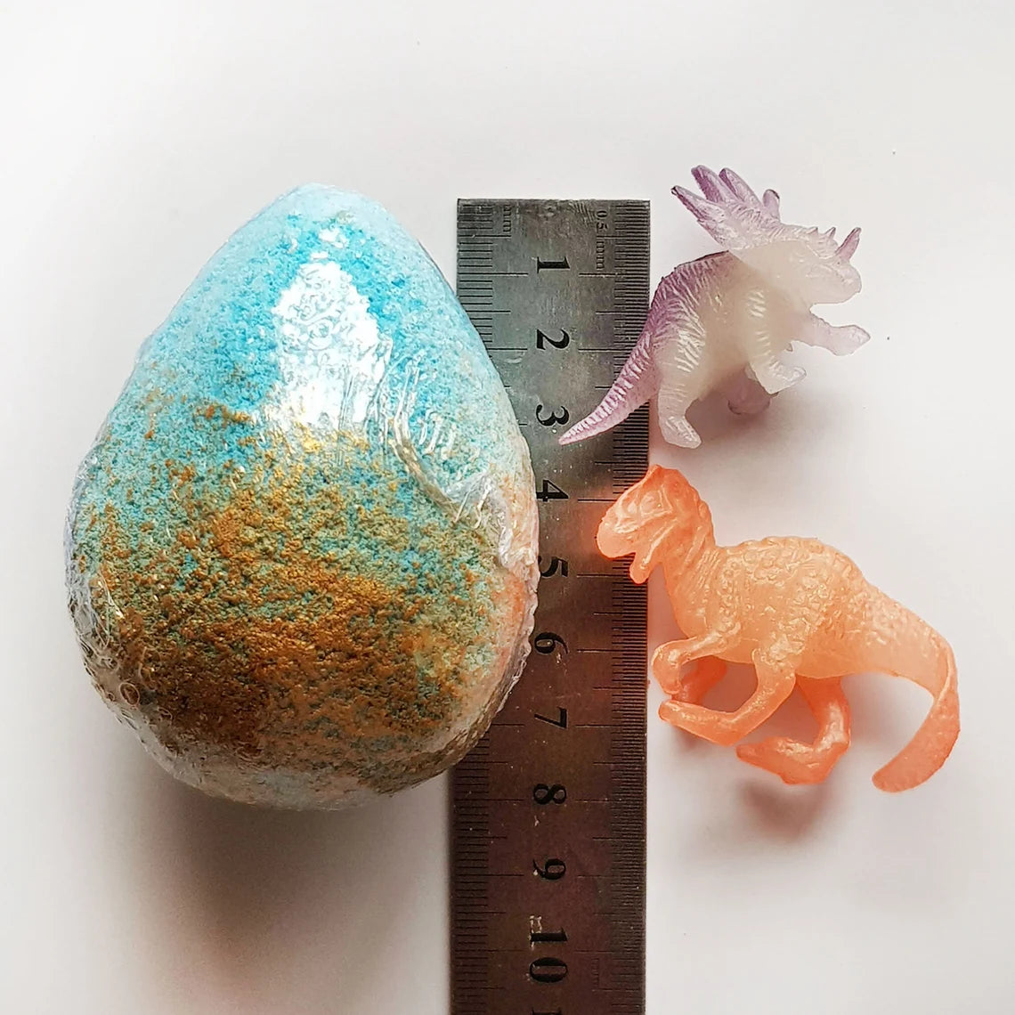 dinosaur egg toy bath bomb measurements