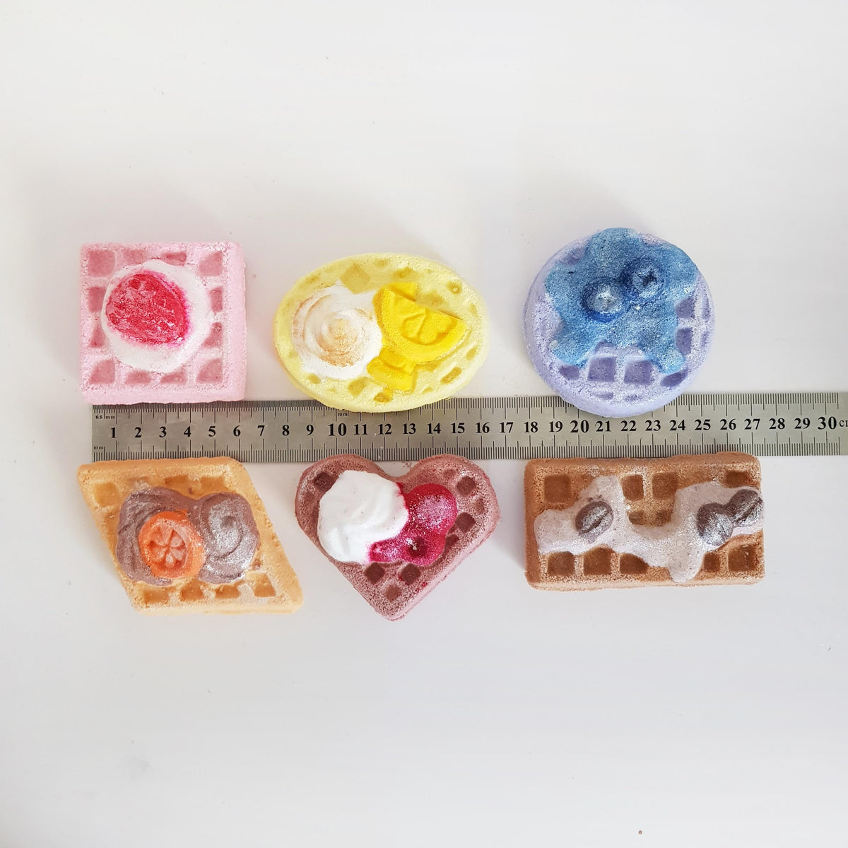 dessert waffle bath bombs