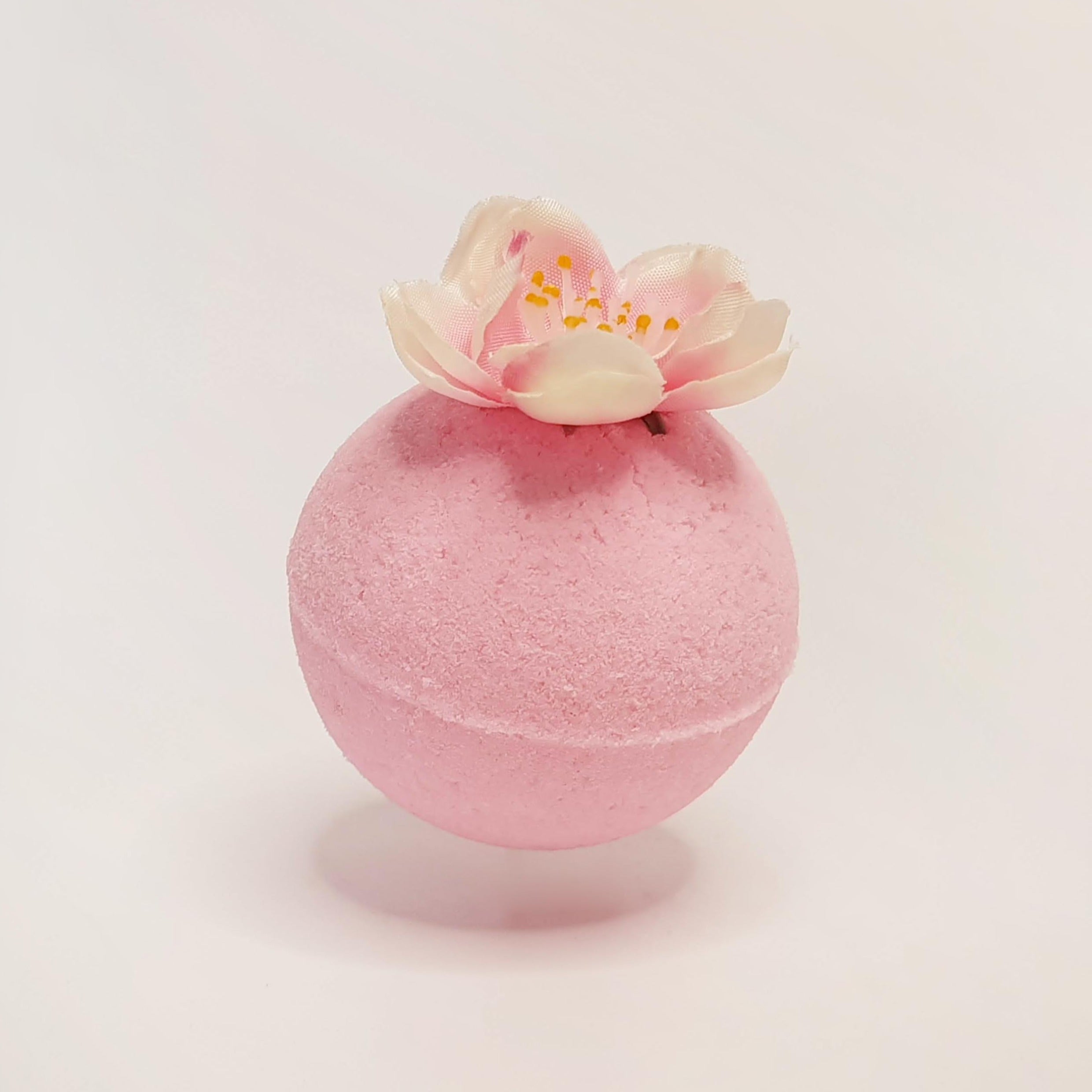 Peach Blossom Blassic Bath Bomb With Flower