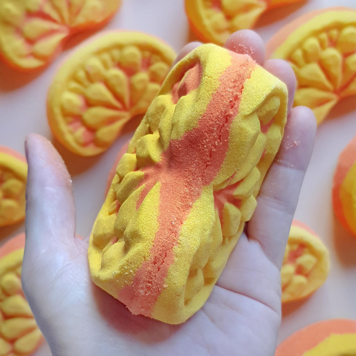 Mandarin essential oil bath bomb