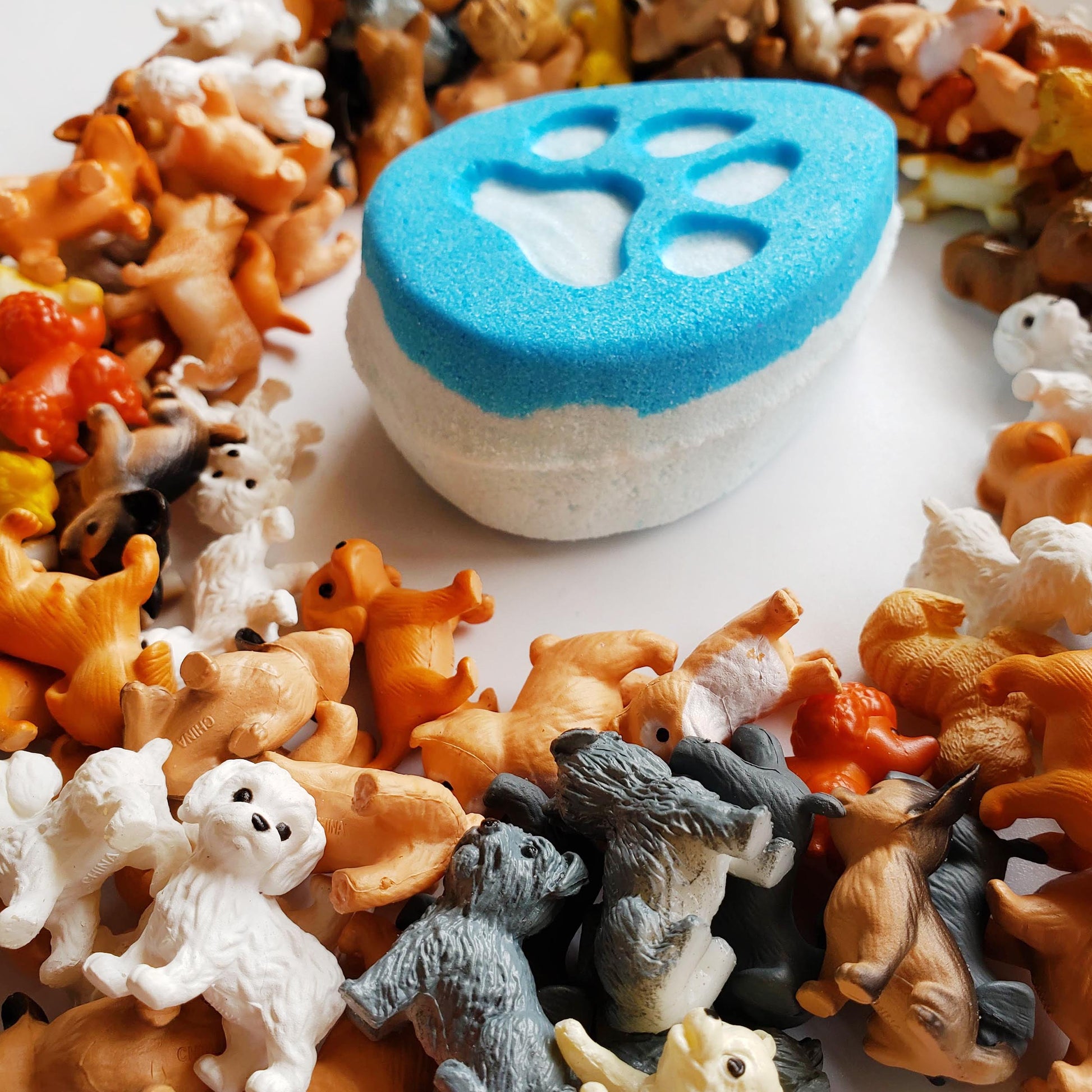 Puppy dog surprise toy bath bomb