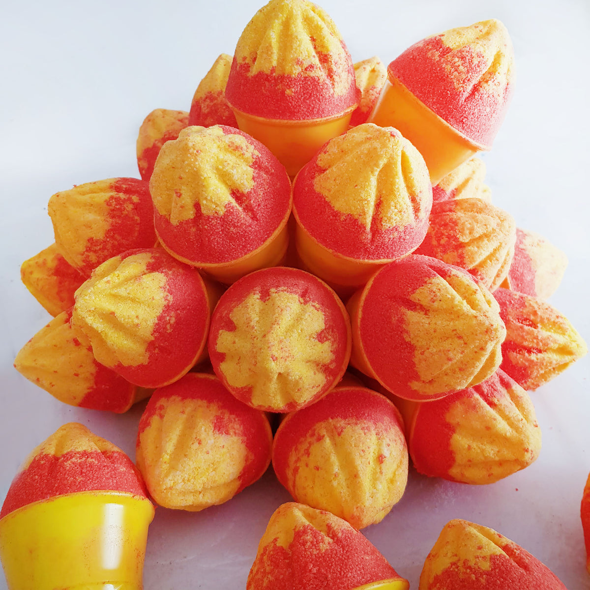 Mango and cherry Ice cream bath bomb