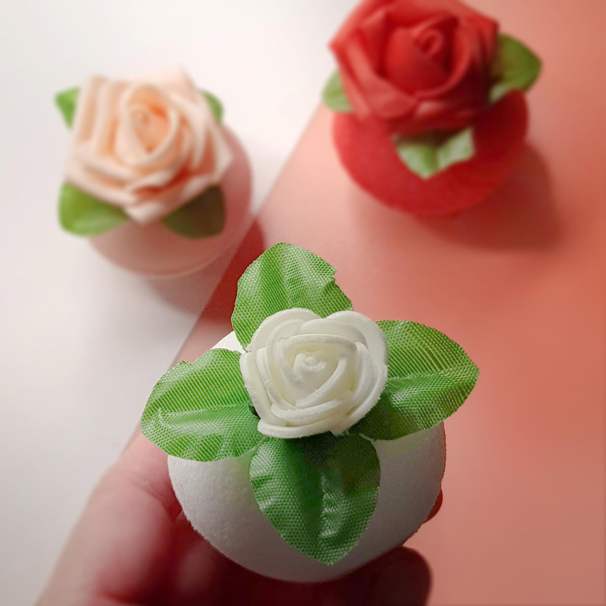 Red rose Jasmine and Pink Rose bath Bombs