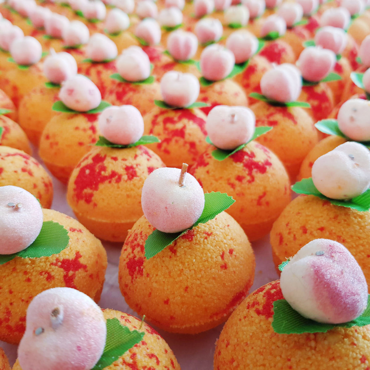 peach bath bombs