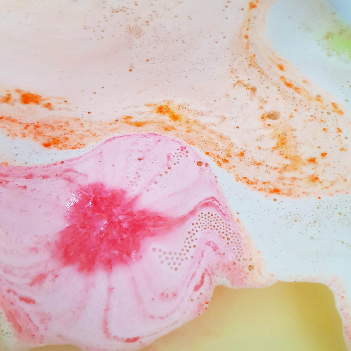 Orange kiwi watermelon mini bath bombs