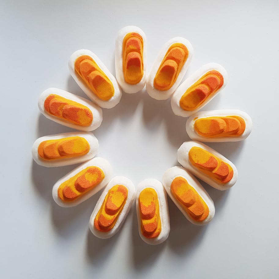 mango tamago sushi bath bomb