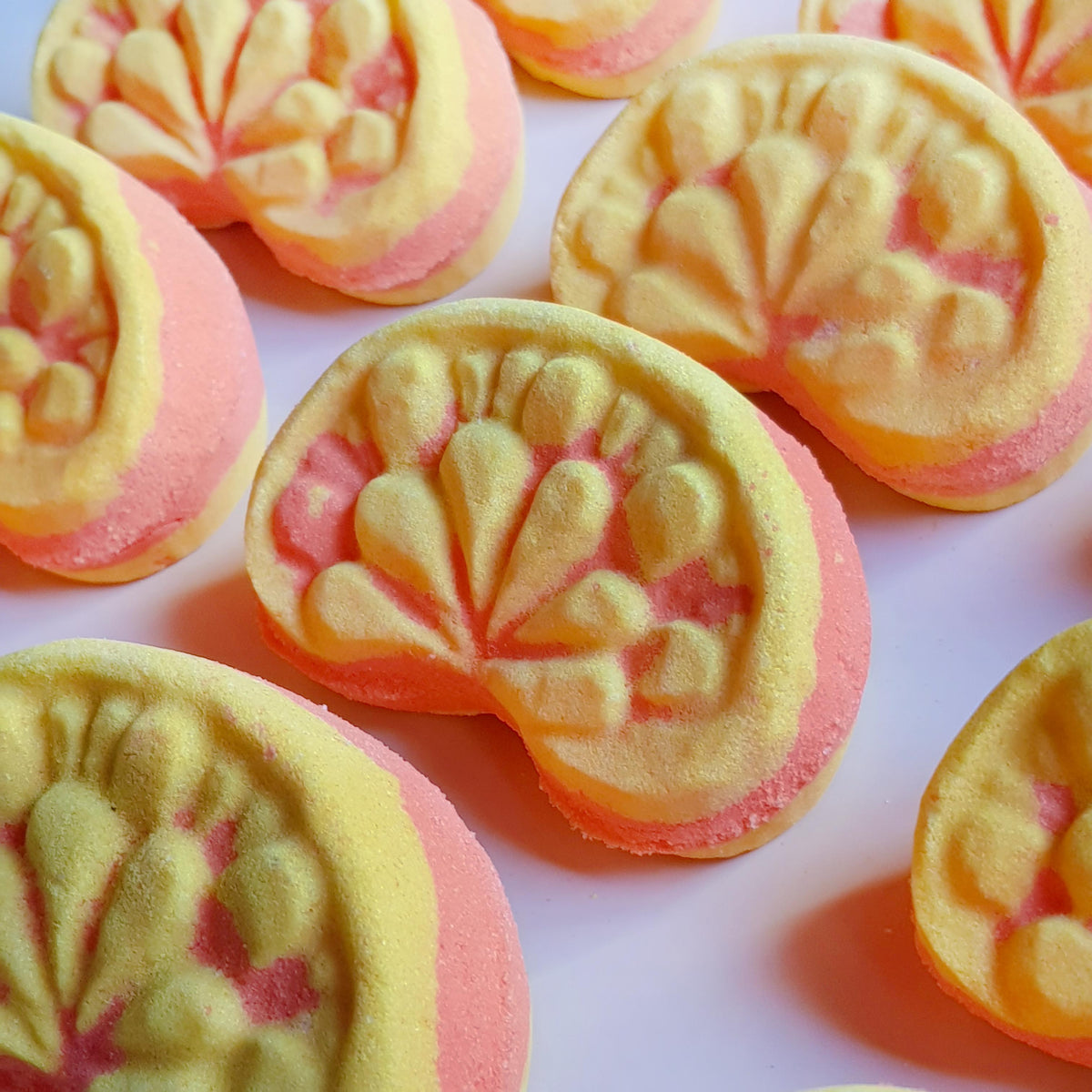 Mandarin essential oil bath bomb