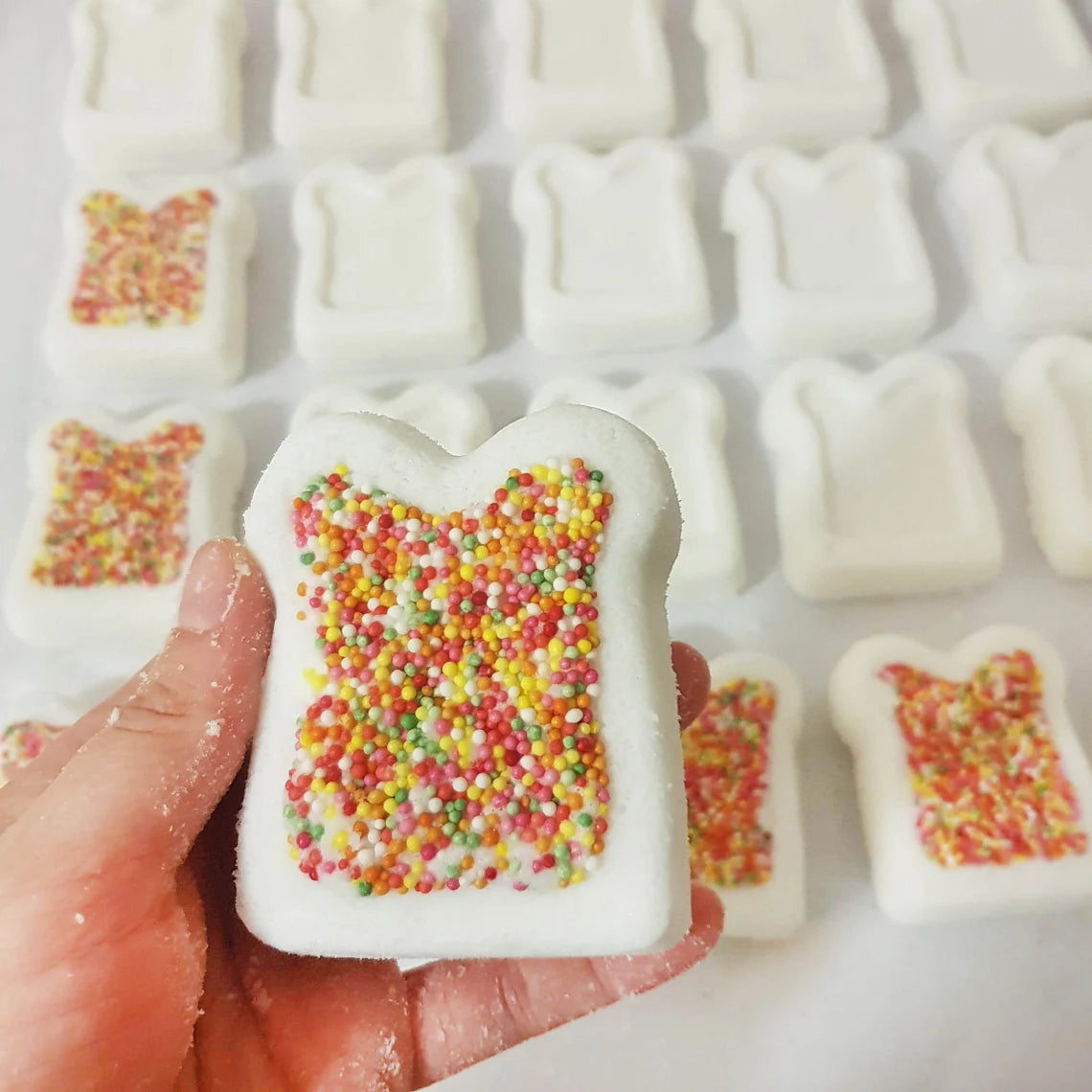 australian made fairy bread bath bombs