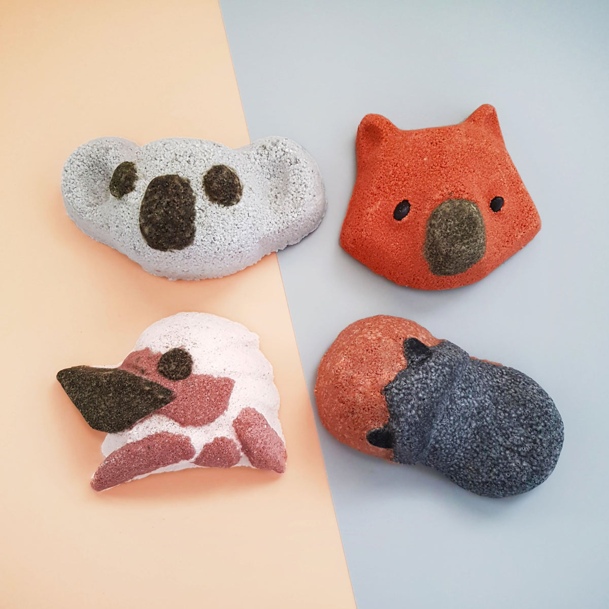 australian animal bath bombs koala wombat kookaburra platypus