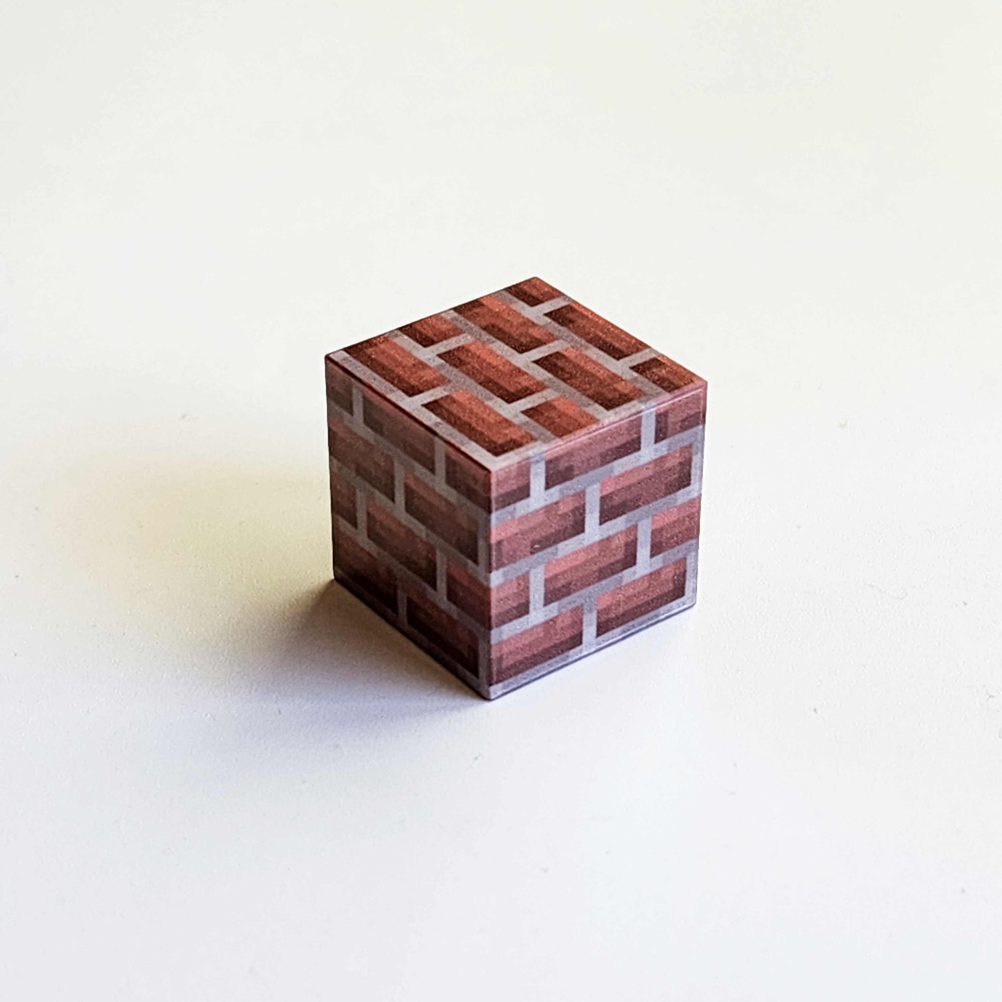 brick textured magnetic minecraft building block