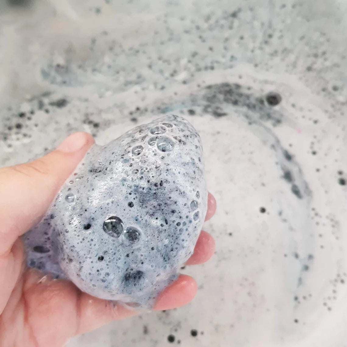 activated charcoal surprise bath bomb