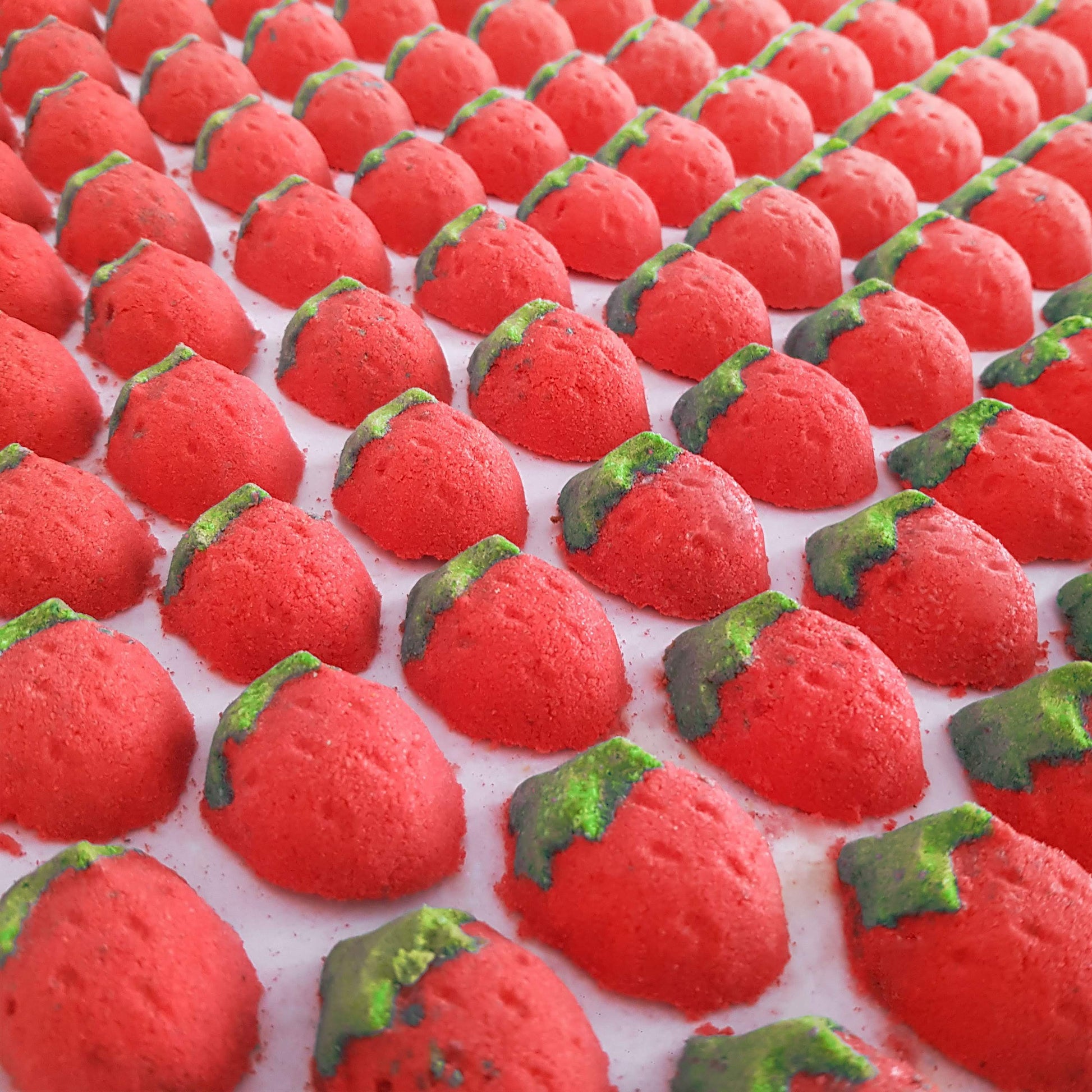 mini strawberry bath bomb