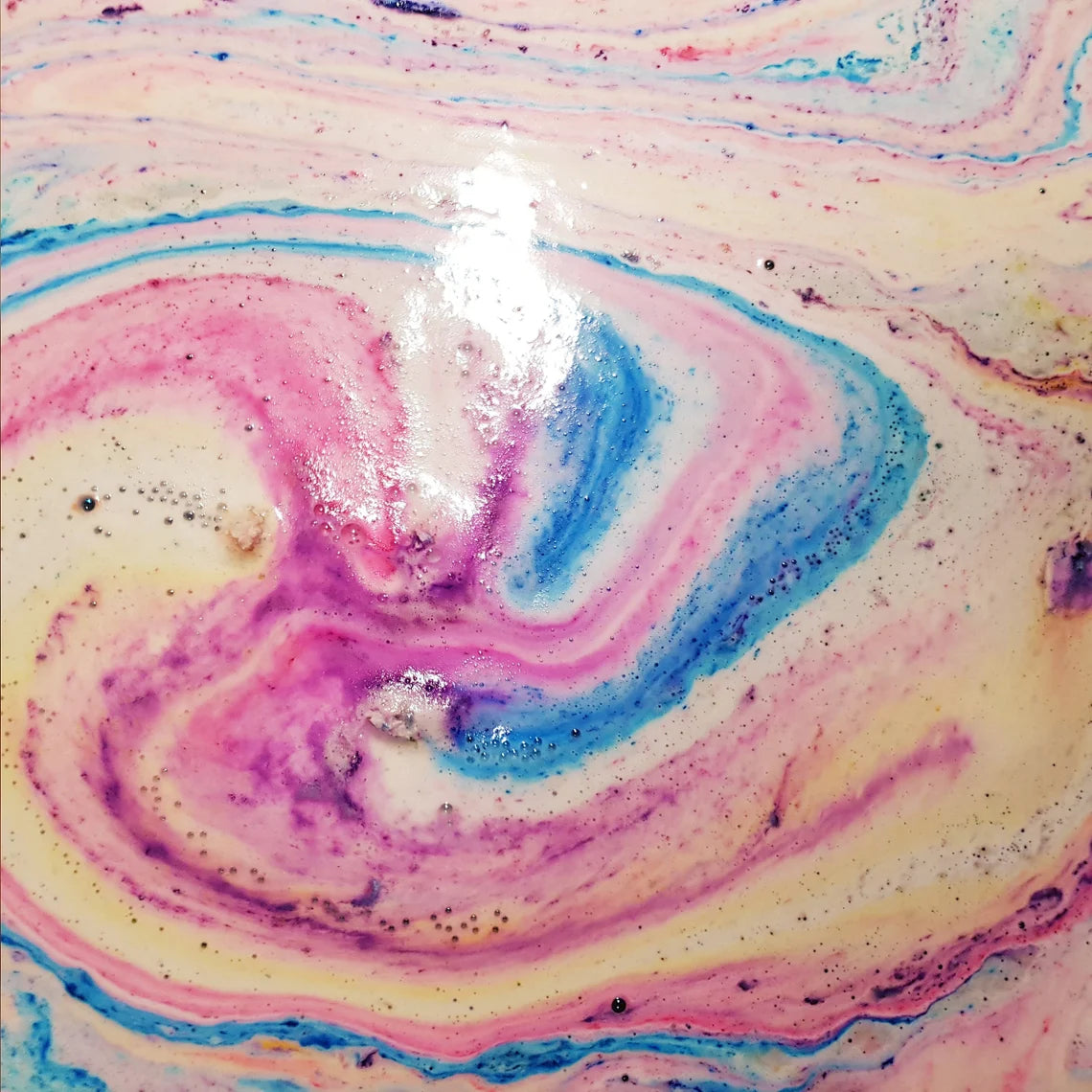Huge Pretzel bath bomb bath art