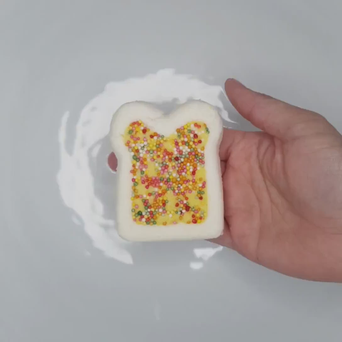 Load video: fairy bread food bath bomb